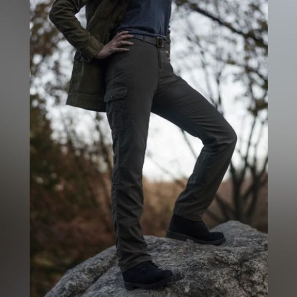 SET of 2 Pairs of Clothing Arts Pocket Proof Travel Pants in Green/khaki sz 8 - Picture 5 of 16